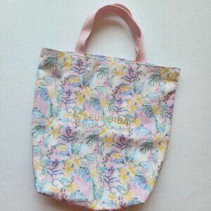 Superga X LoveShackFancy Floral Canvas Tote Bag Pink Tropical Feminine Cute